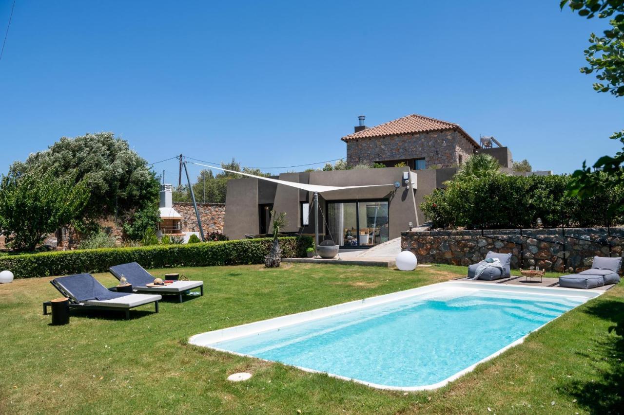 Lithari Luxury Villa With Private Pool, Your Perfect Retreat, Crete Ágios Nikólaos Екстериор снимка